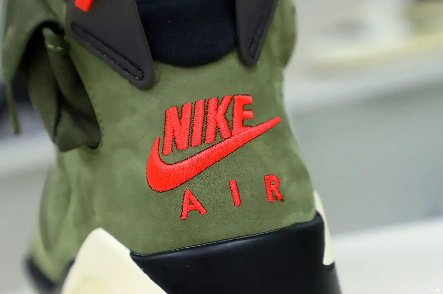 Kimikick TRAVIS RETRO JORDAN AIR X 6 SCOTT 'OLIVE' 0422